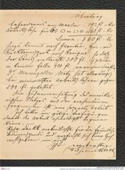 Nachlass Franz Steindachner, Brief von Wilhelm Mörth an Franz Steindachner (21.04.1891), Inv.Nr. 351.01, Seite 3